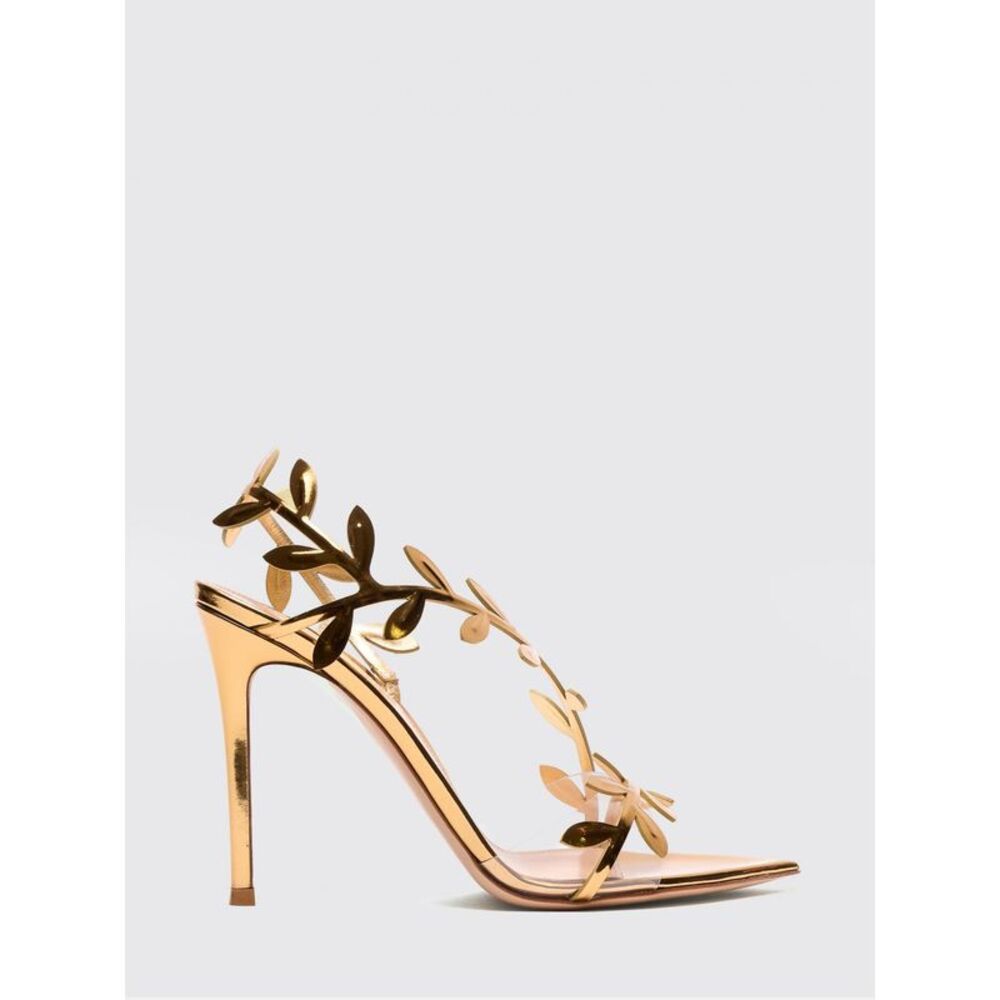 Gianvito Rossi Heeled Sandal Woman Gold - Picture 1 of 4